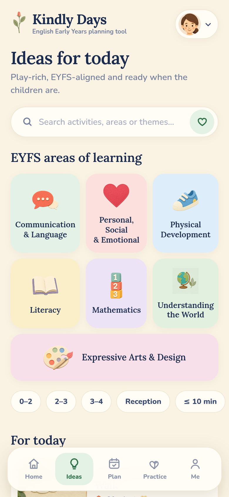 Browsing the idea library